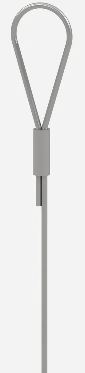 Swaged loop on a cable
