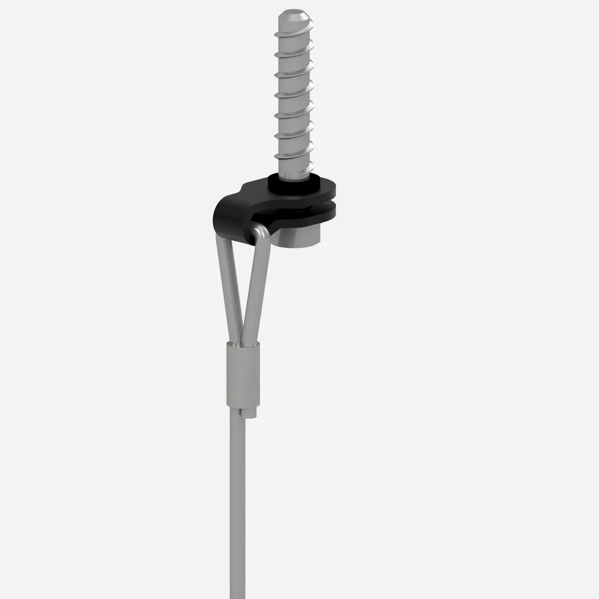 SA2 snap with 3/8 inch screw anchor on a cable