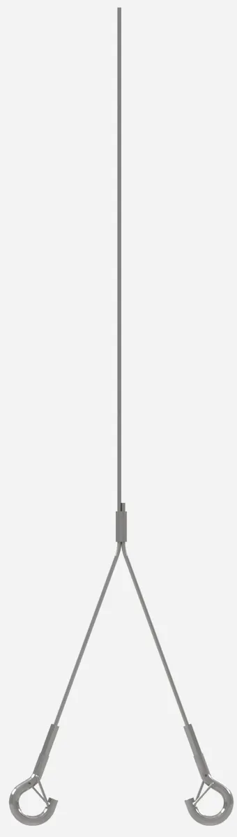 Y-assembly with snaphook legs