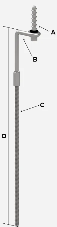Simple Threaded Rod with callouts