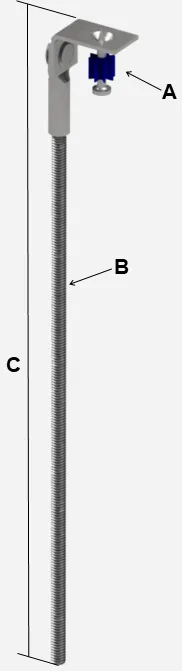 Simple Threaded Rod with callouts