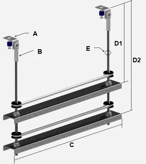 Simple HD MC Trapeze 2-Tiered with callouts
