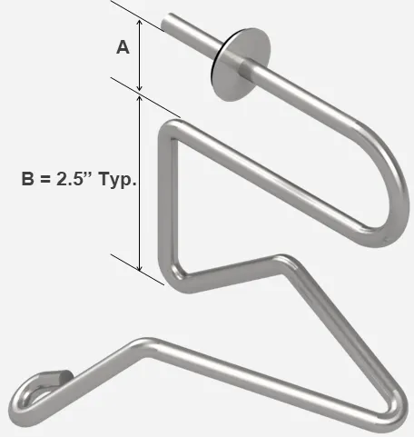 Cast-in-Place Chair Support with callouts