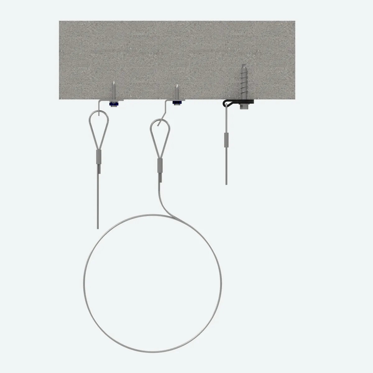 Concrete end fixings lineup