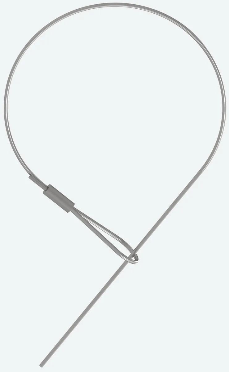 Swaged loop end on SC cable